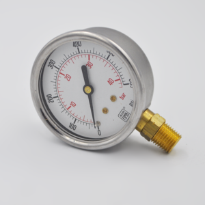 Manometro Inox Bronce DN4" 0-70 bar Inf 1/2" N. Fima