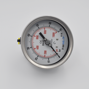 Manómetro  100mm 0-70 Bar/ 1000 Psi Inox Total Posterior PRIMETECH