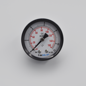 Manómetro  STAND.CAJA ACERO DN50mm 0+11 BAR/PSI POST.1/4"BRONCE PRIMETECH