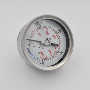 Manovacuómetro 63 mm-1+9bar, -30" Hg+120 psi Inox Total Posterior PRIMETECH