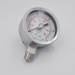 Manovacuómetro 100mm-1+1.5bar, -30" Hg + 23 psi Inox Total Inferior PRIMETECH