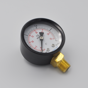 Manómetro  STAND.CAJA ACERO DN40mm 0+2.5 BAR/PSI INF.1/8"BRONCE PRIMETECH