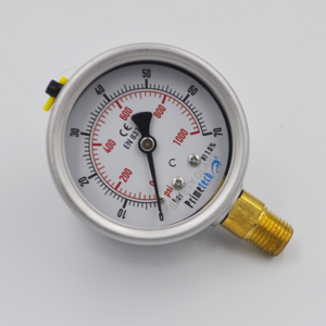 Manómetro  63 mm 0-70bar/1000 Psi Inox Bronce Inferior PRIMETECH