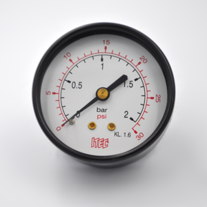 Manómetro .STAND.DN63mm 0+2BAR POST.1/4"ITEC