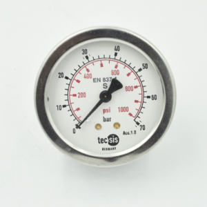 Manometro Inox.Bronc DN63 0-70 Bar Post 1/4 Alemana