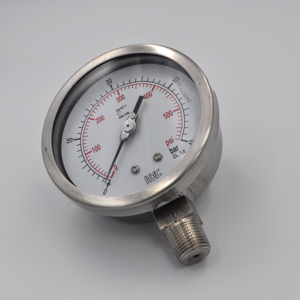 Manómetro  INOXIDABLE TOTAL. Rango 0+40 bar/ 0-600 psi.